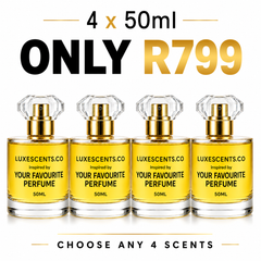 4 x 50ml Fragrance Bundle + FREE SHIPPING